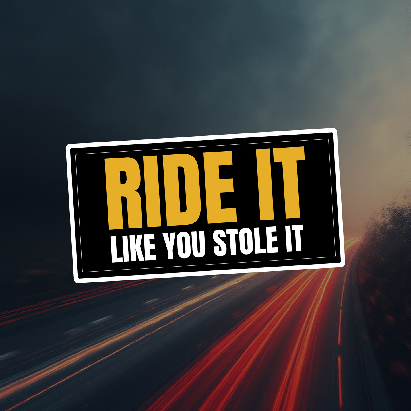 Ride Car Sticker – Reflective Vinyl Decal – Automotive Accessories Pakistan