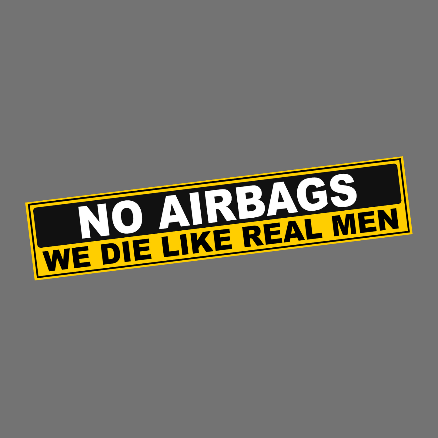 NO AIRBAGS - Sticker