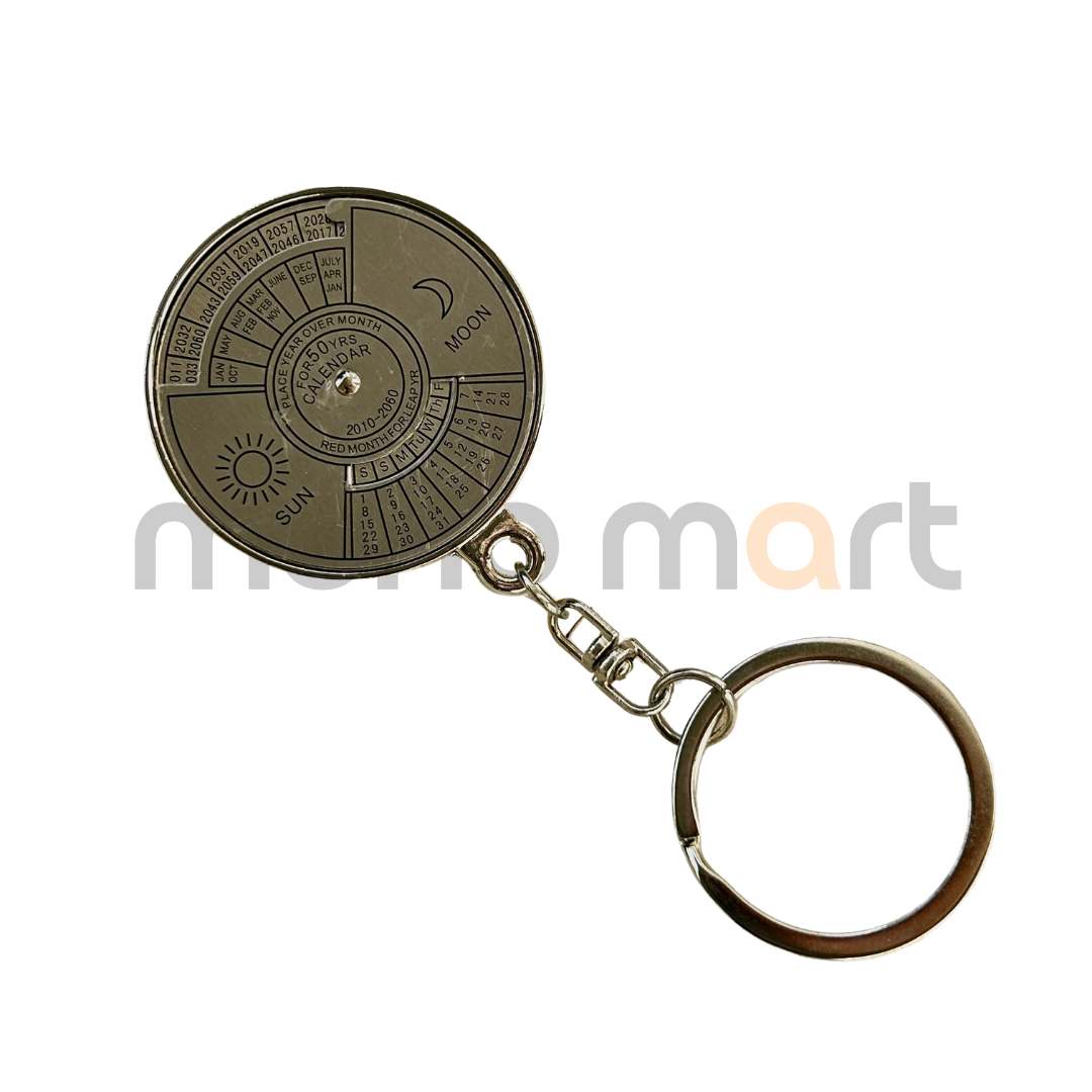 PERPETUAL 50 YEARS CALENDER Metal Keyring