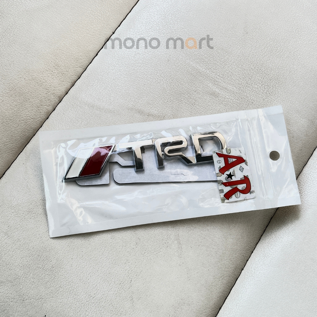 TRD metal badge