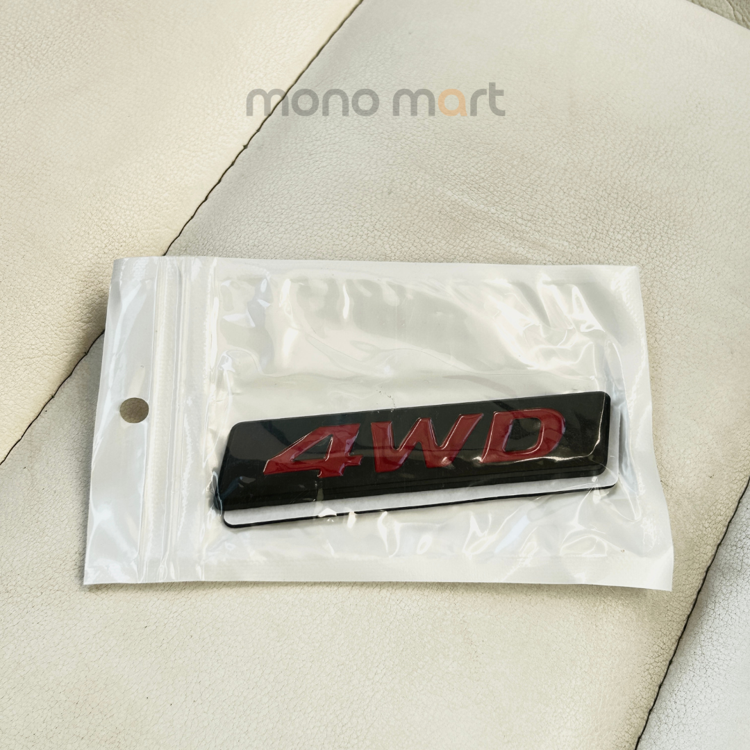 4WD metal badge