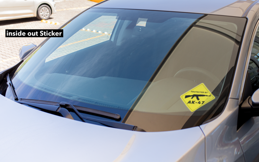 PROTECTED BY AK-47 - Inside Out Sticker