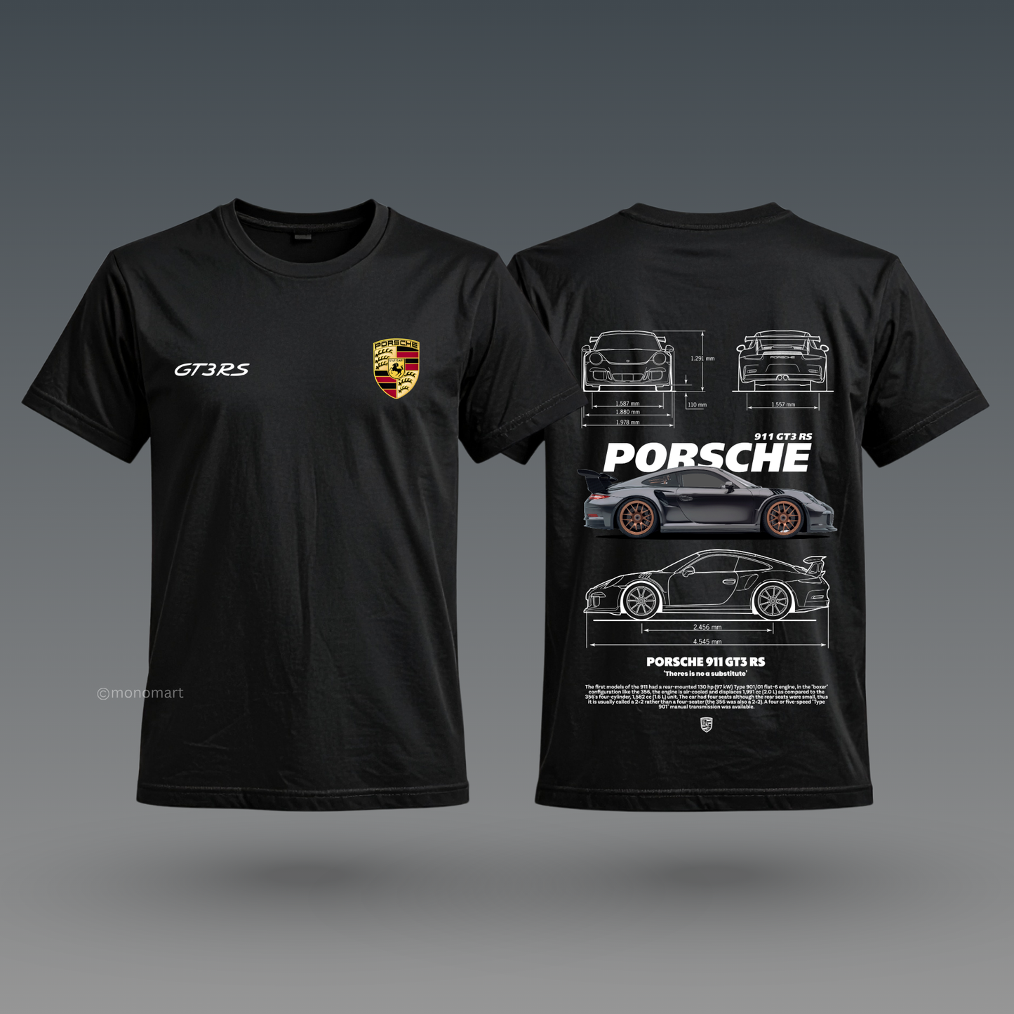 Black Porsche T-Shirt