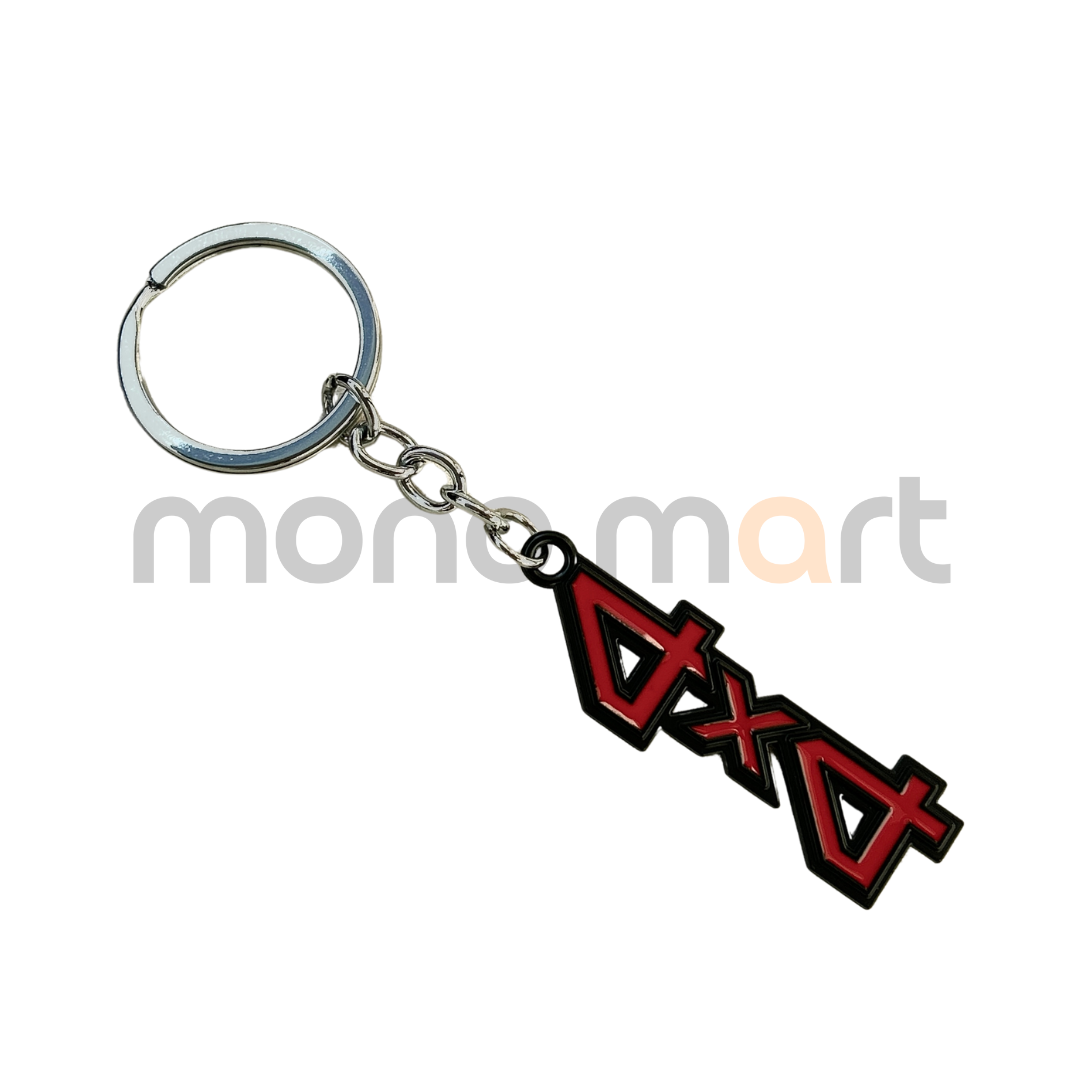 4x4 Metal Red Keychain