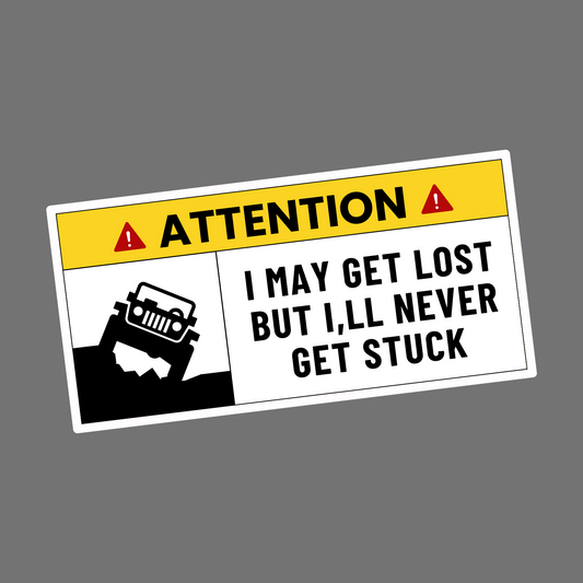 NEVER GET STUCK - Sticker