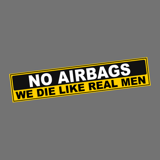 NO AIRBAGS - Sticker