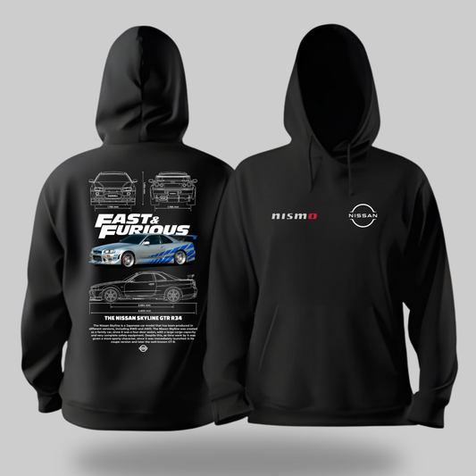 Fast & Furious GTR-R34 Hoodie