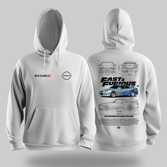 Fast & Furious GTR-R34 Hoodie