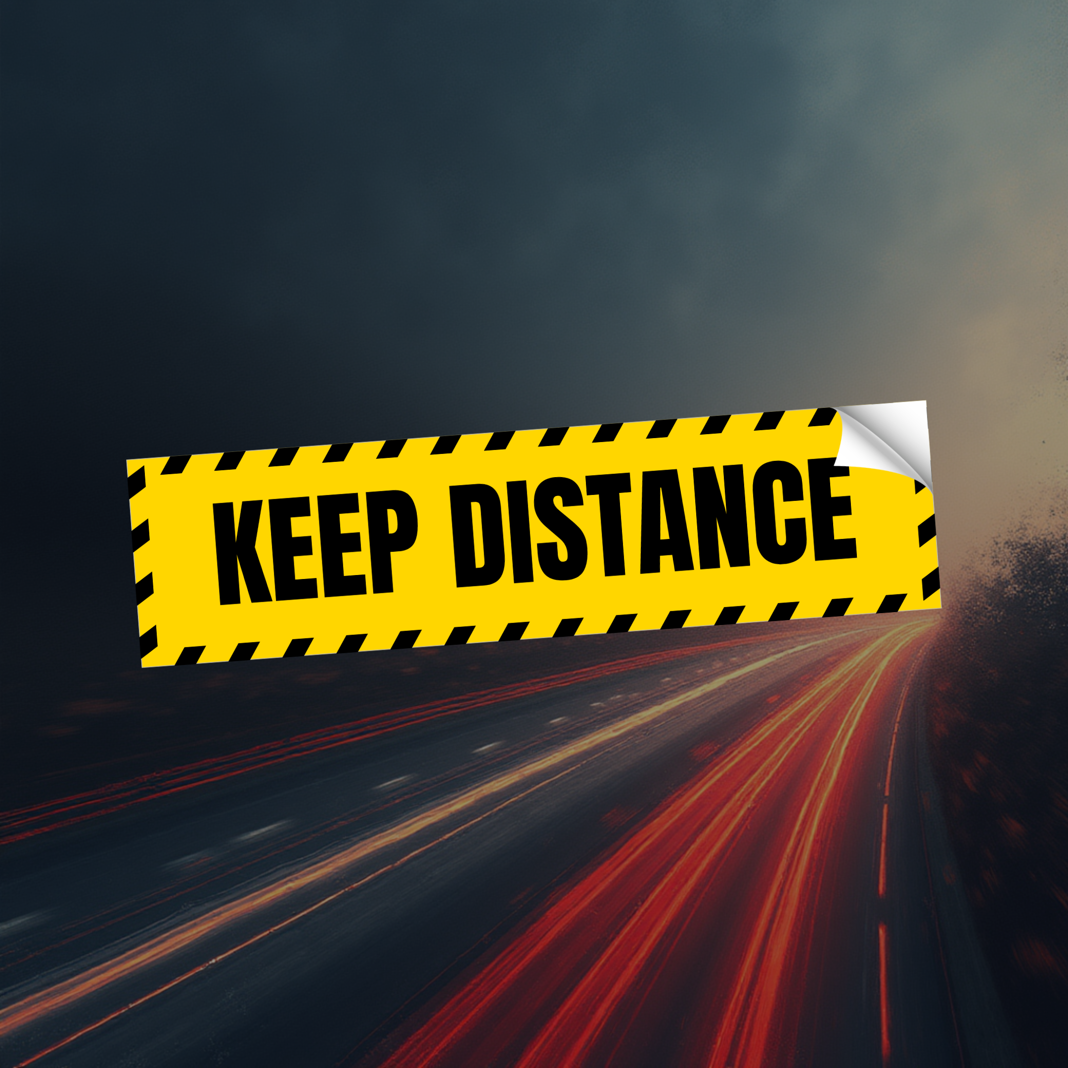 KEEP DISTANCE - Sticker – monomart.pk