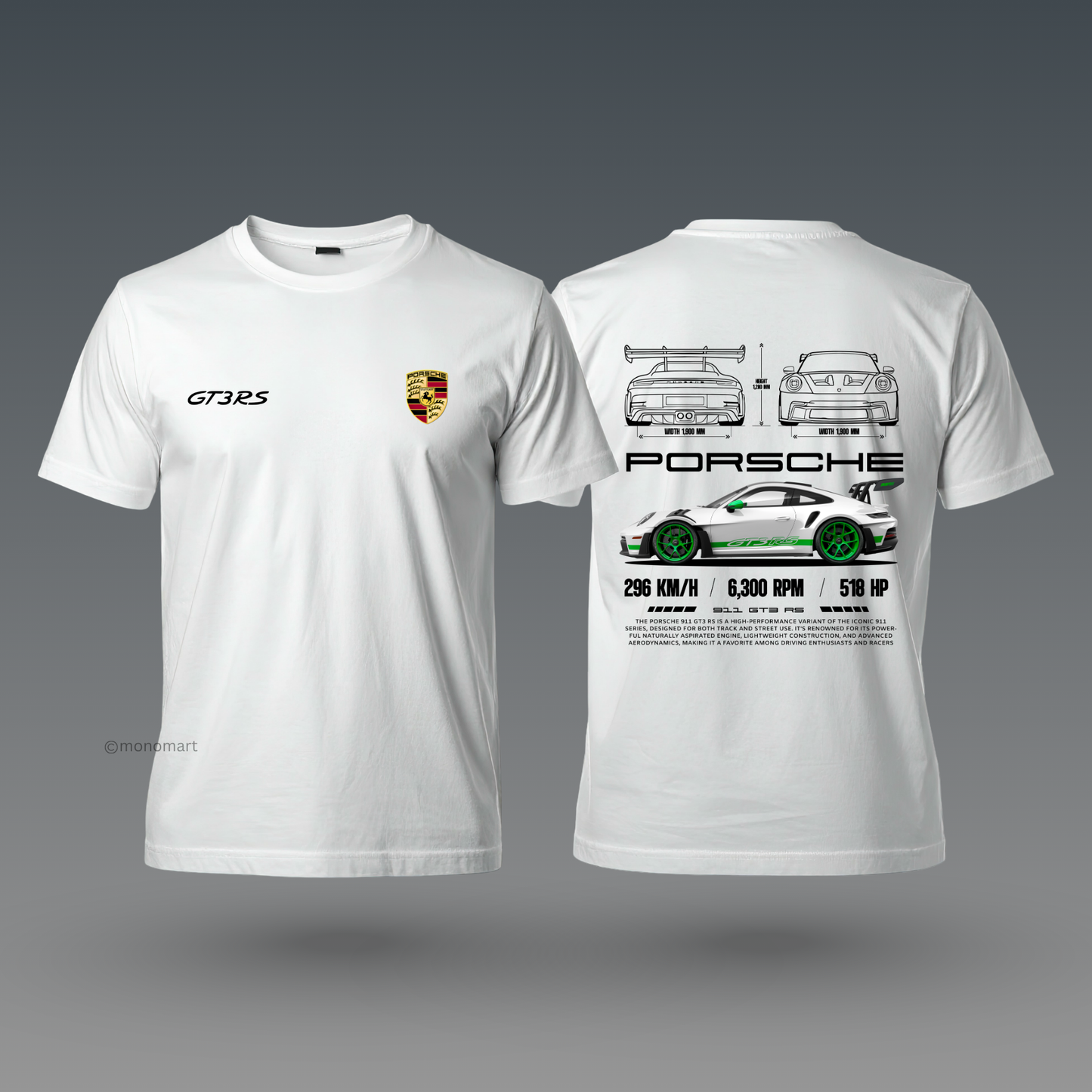 Porsche GT3 RS 518HP T-Shirt