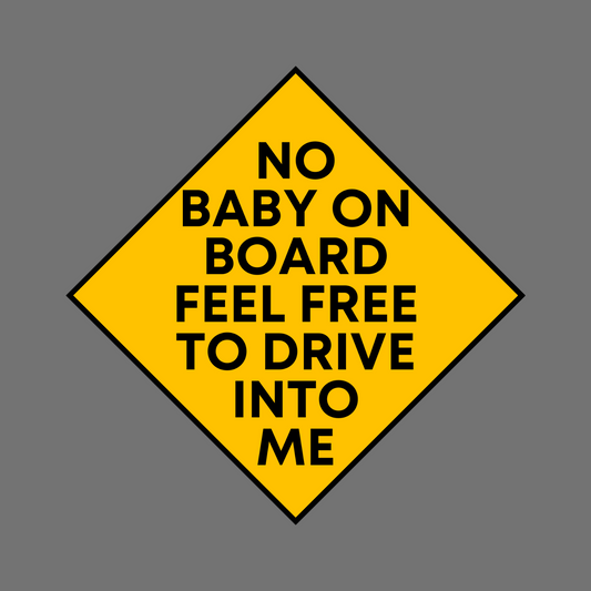 NO BABY - Sticker
