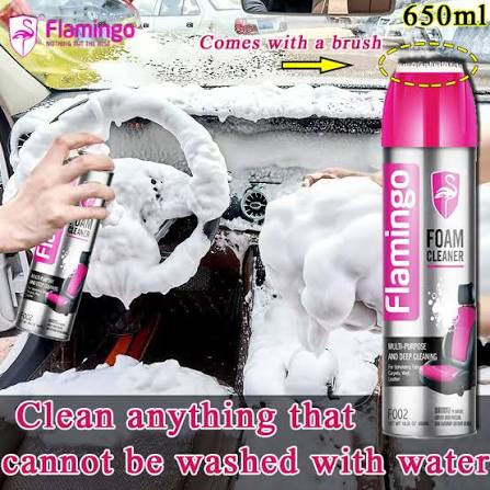 Flamingo Foam Cleaner 650ML – Multi-Purpose Deep Cleaning Spray