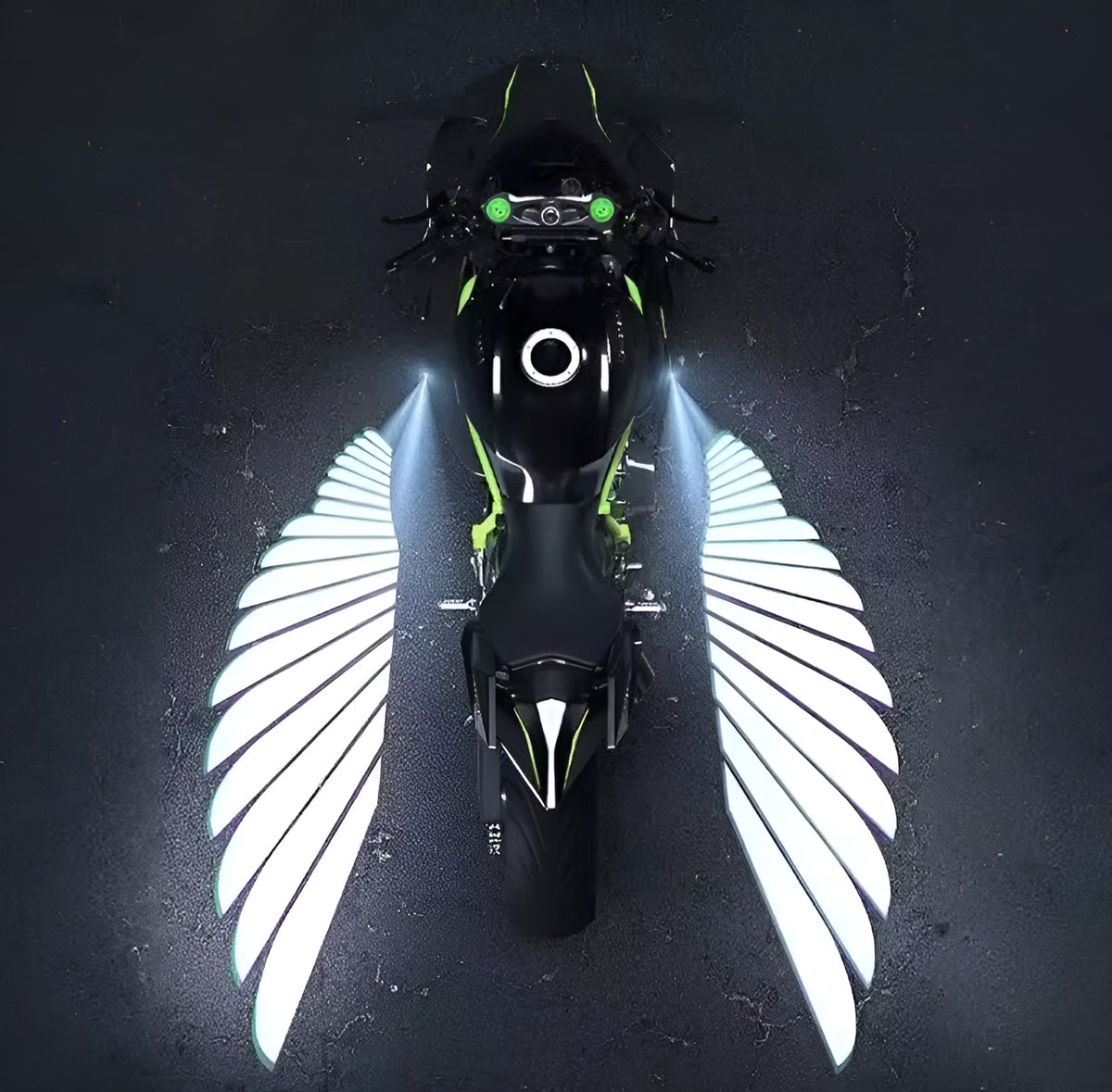 Angel Wings LED Bike Light for Motorcycles & Bikes