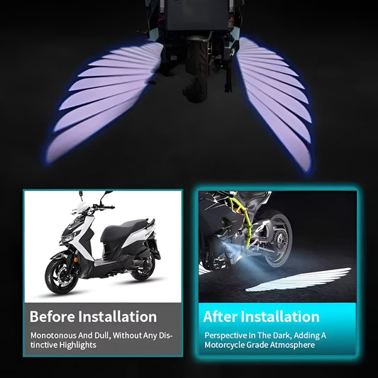 Angel Wings LED Bike Light for Motorcycles & Bikes