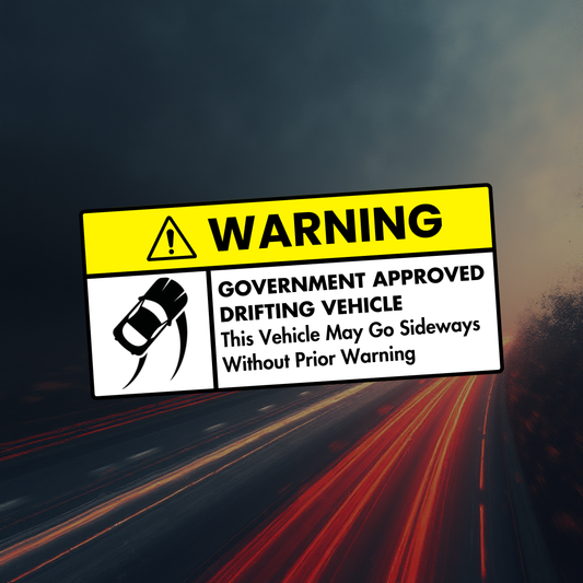 Drifting Car Sticker – Reflective Vinyl Decal – Automotive Accessories Pakistan