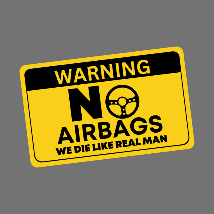 NO AIRBAGS Warning Sticker Essential Safety Reminder for Your Vehicle ...