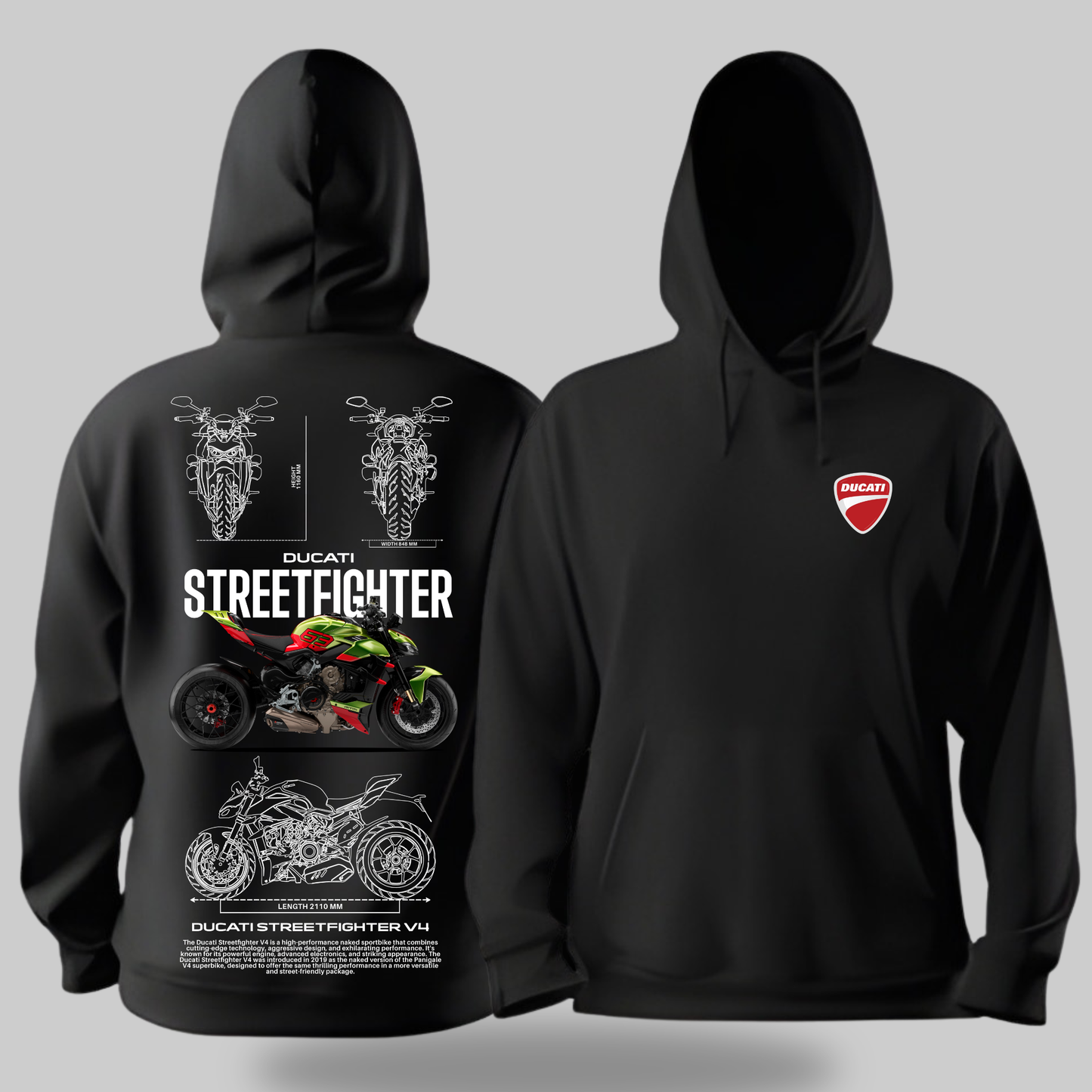 DUCATI BIKE Hoodie