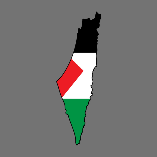 PALESTINE MAP - Sticker