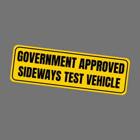 SIDEWAYS TEST VEHICLE - Sticker