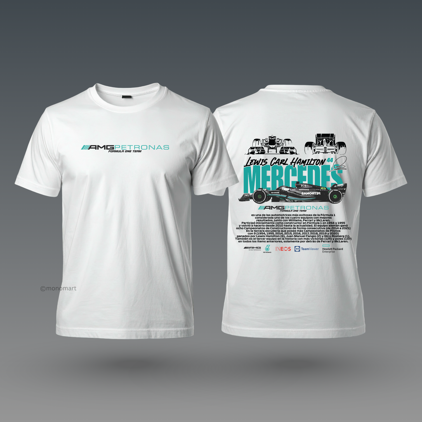 Mercedes F1 Petronas White T-Shirt