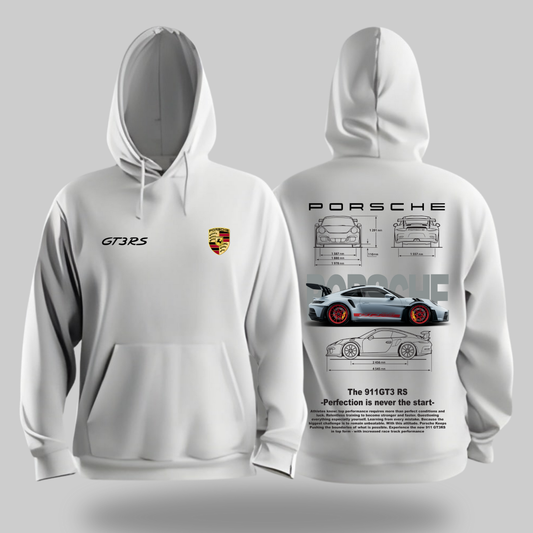 Porsche GT3 911 RS WHITE Hoodie