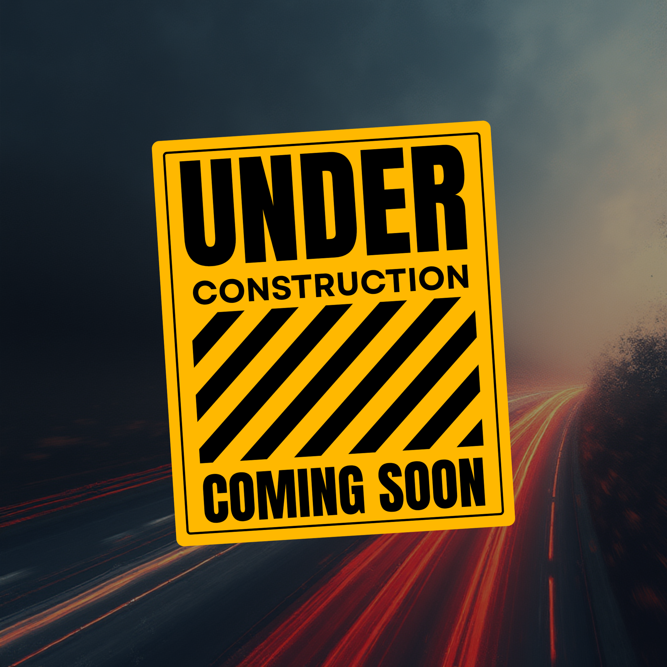 Under Construction Sticker - Informative Sign for Renovation Projects ...