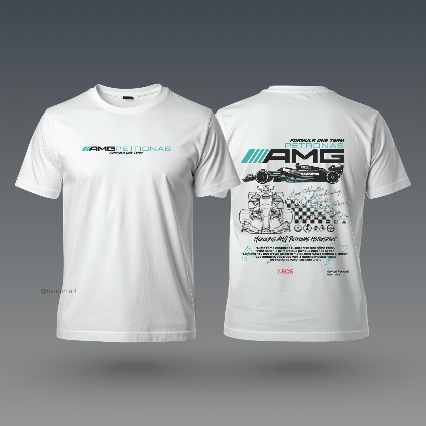 AMG F1 Petronas White T-Shirt
