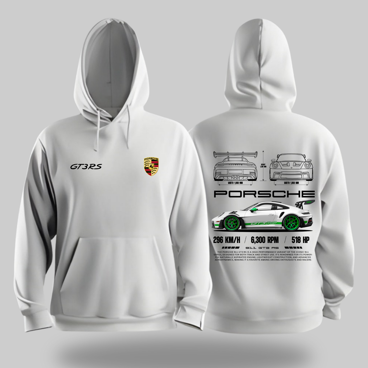 Porsche G-Rims GT3 Turbo Hoodie