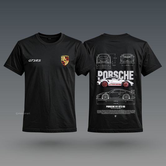 WHITE Porsche T-Shirt