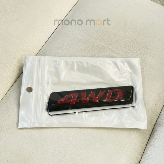 4WD metal badge