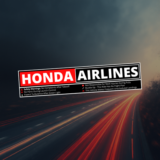 HONDA Car Sticker – Reflective Vinyl Decal – Automotive Accessories Pakistan