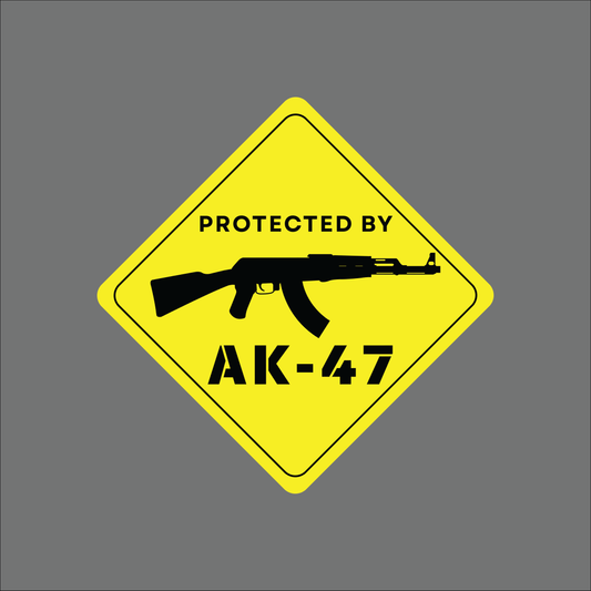 PROTECTED BY AK-47 - Inside Out Sticker